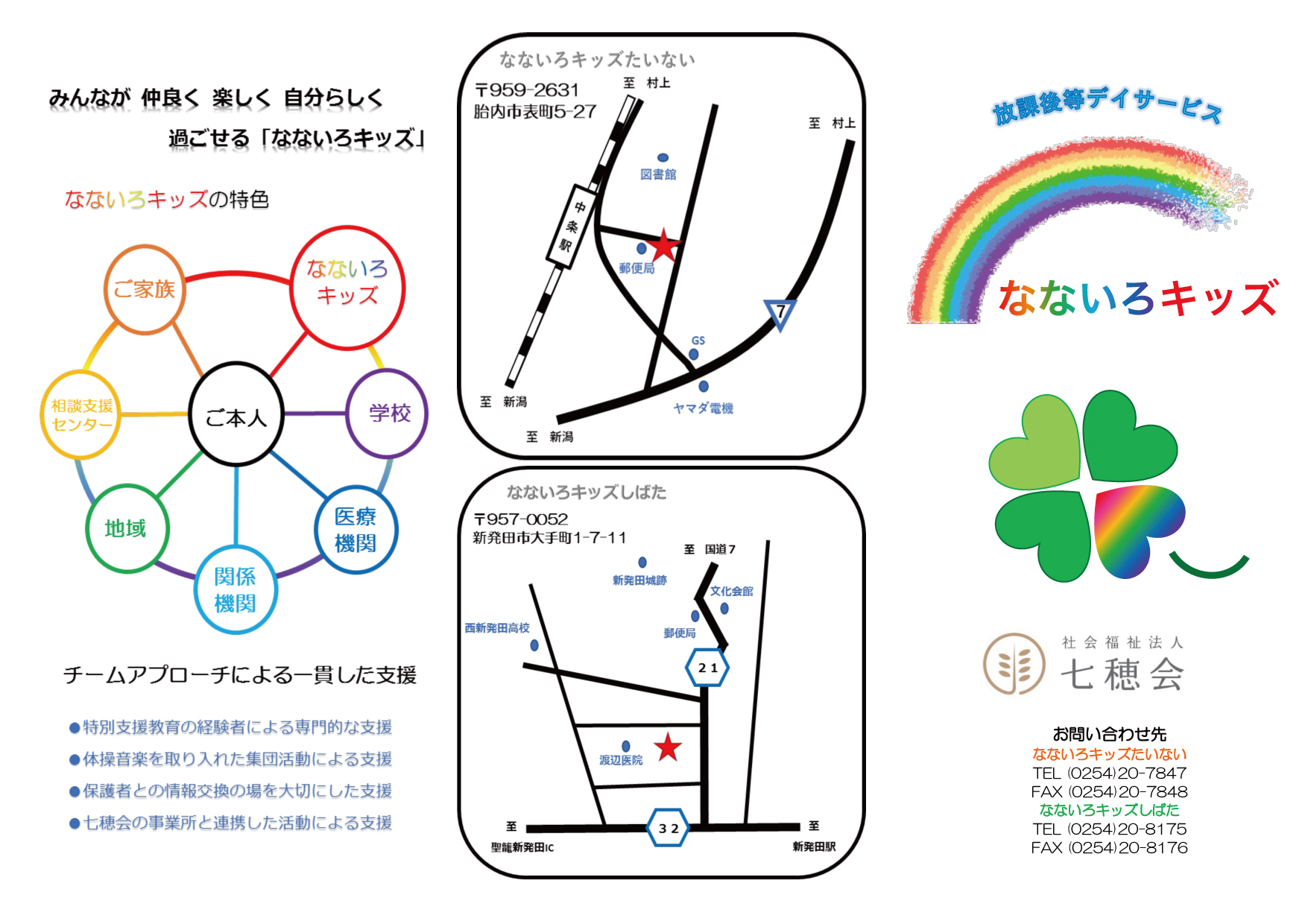 なないろキッズ たいない_rev | 社会福祉法人七穂会｜新潟県胎内市・新発田市・阿賀野市